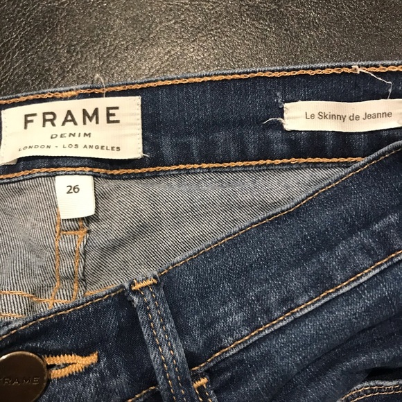 FRAME Le Skinny de Jeanne blue jeans - Picture 3 of 3